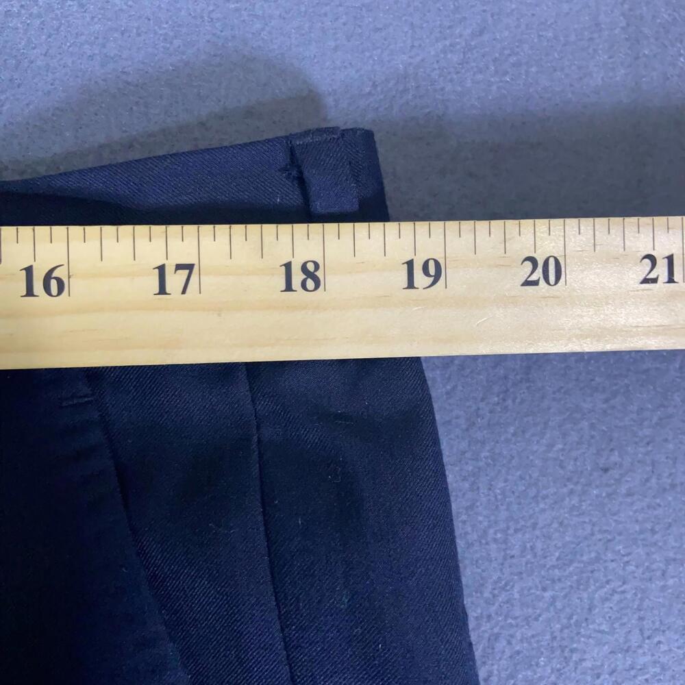 Tzarelli Designed Italy Men’s 100% Wool Dress Pants Size 36R 36x29 Navy Blue - Picture 3 of 9
